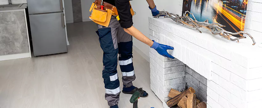 Outdoor Fireplace Restoration in Canton de Magog, Quebec