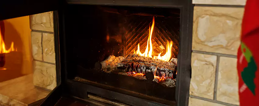 Commercial Prefabricated Fireplace Replacement in Canton de Magog, Quebec