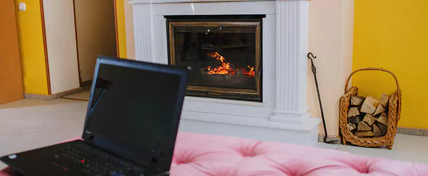 Valor Outdoor Gas Fireplace in Canton de Magog, Quebec